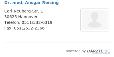 Dr med ansgar reising