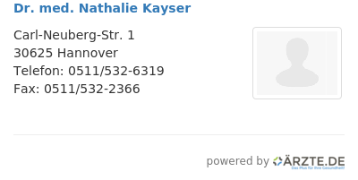 Dr med nathalie kayser