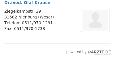 Dr med olaf krause