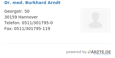 Dr med burkhard arndt