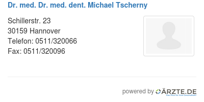 Dr med dr med dent michael tscherny