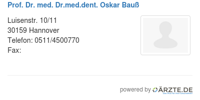 Prof dr med dr med dent oskar bauss