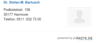 Dr stefan m bartusch