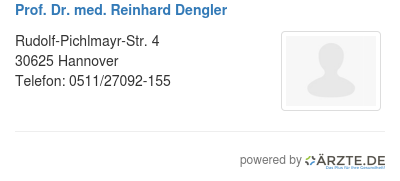 Prof dr med reinhard dengler