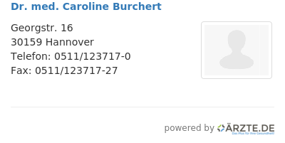Dr med caroline burchert