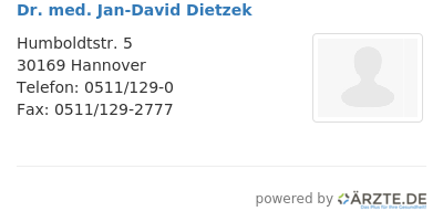 Dr med jan david dietzek