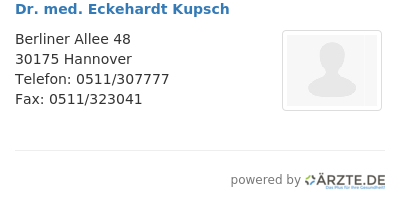 Dr med eckehardt kupsch