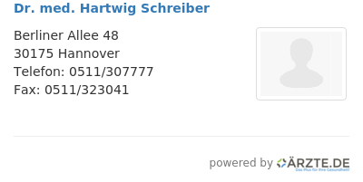 Dr med hartwig schreiber