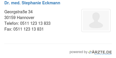 Dr med stephanie eckmann