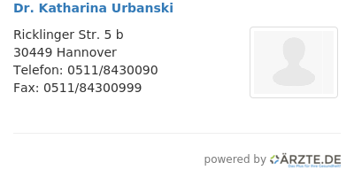 Dr katharina urbanski