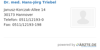 Dr med hans joerg triebel