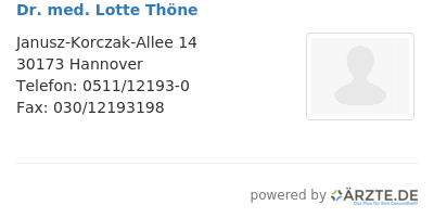 Dr med lotte thoene
