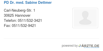 Pd dr med sabine dettmer