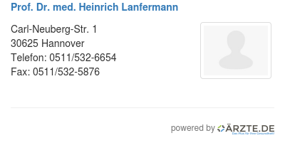 Prof dr med heinrich lanfermann