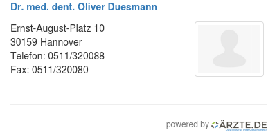 Dr med dent oliver duesmann