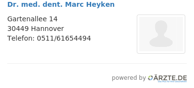 Dr med dent marc heyken