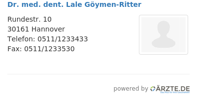 Dr med dent lale goeymen ritter
