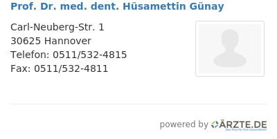 Prof dr med dent huesamettin guenay