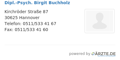 Dipl psych birgit buchholz