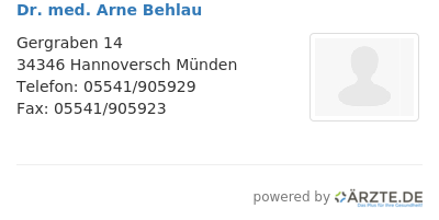 Dr med arne behlau 645017