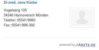 Dr med jens kuester