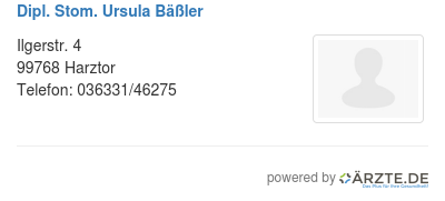 Dipl stom ursula baessler