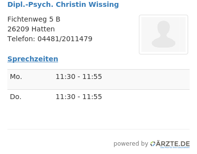 Dipl psych christin wissing