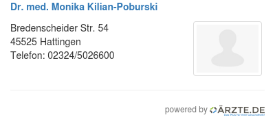 Dr med monika kilian poburski