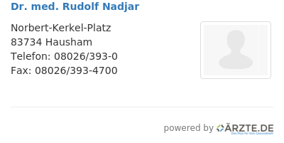 Dr med rudolf nadjar