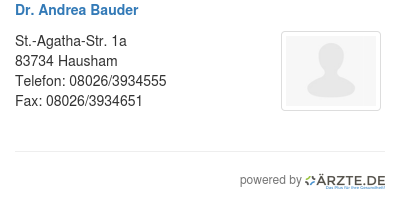Dr andrea bauder