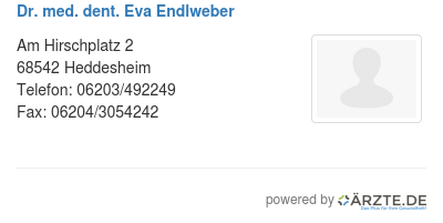 Dr med dent eva endlweber