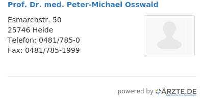 Prof dr med peter michael osswald 541684