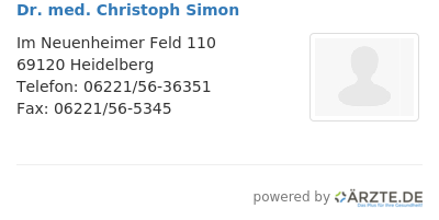 Dr med christoph simon