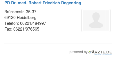 Pd dr med robert friedrich degenring 579602