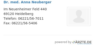 Dr med anna neuberger