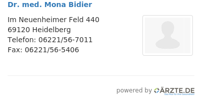 Dr med mona bidier
