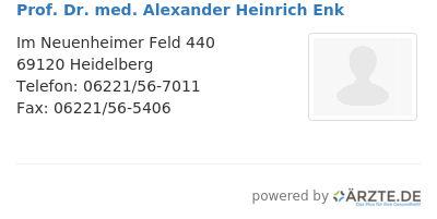 Prof dr med alexander heinrich enk
