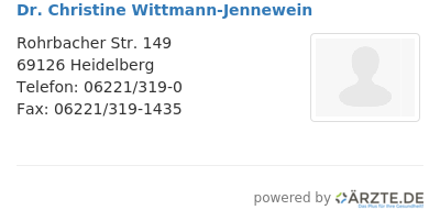Dr christine wittmann jennewein