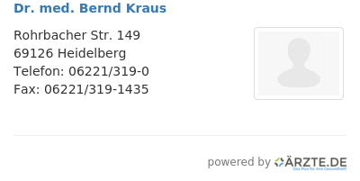 Dr med bernd kraus