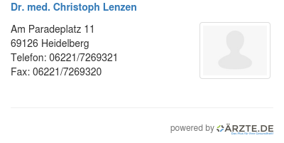 Dr med christoph lenzen 499963