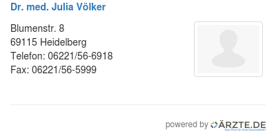 Dr med julia voelker