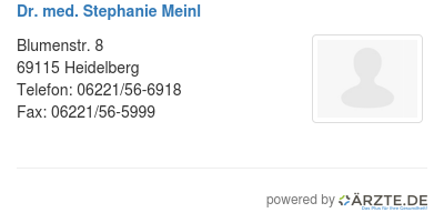 Dr med stephanie meinl