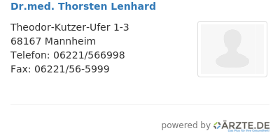 Dr med thorsten lenhard