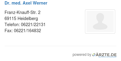 Dr med axel werner 523566