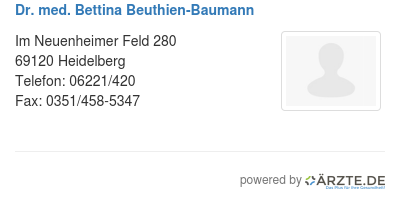 Dr med bettina beuthien baumann