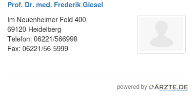 Prof dr med frederik giesel
