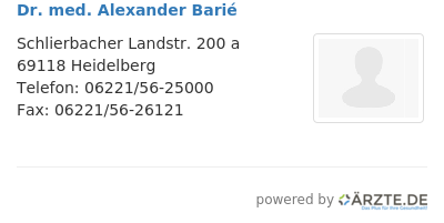 Dr med alexander barie