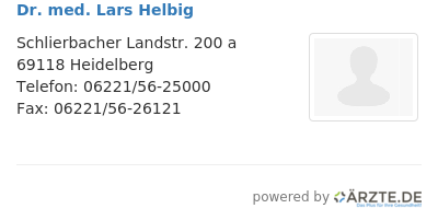 Dr med lars helbig