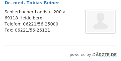 Dr med tobias reiner