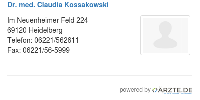 Dr med claudia kossakowski